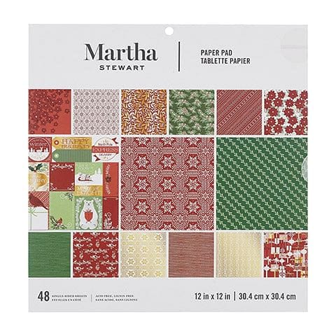Martha Stewart Christmas Paper Pad - 48 sheets - Shelburne Country Store