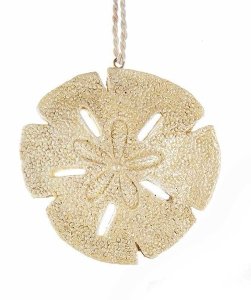 Resin Seashell Ornament -  Sand Dollar - The Country Christmas Loft