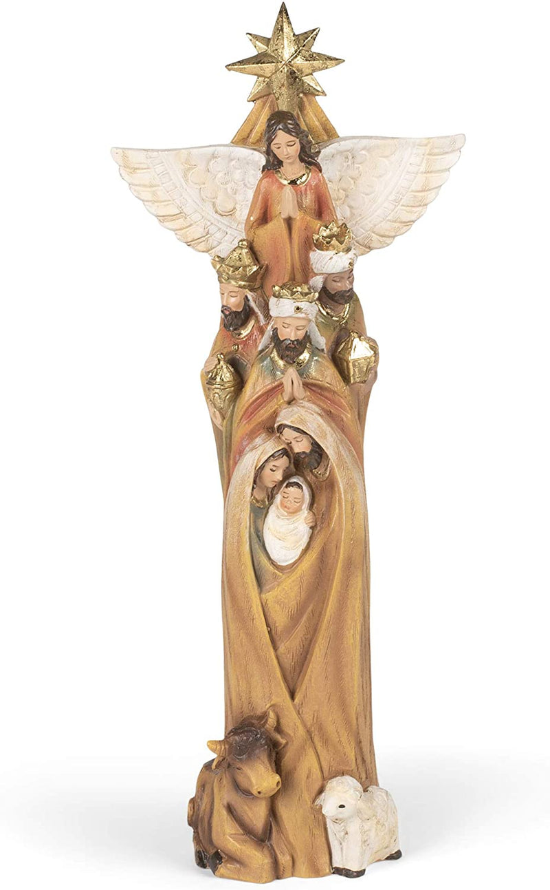 Nativity 'Totem Pole' style Figurine - Shelburne Country Store