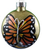 Hand Painted Glass Butterfly Ornament - Shelburne Country Store