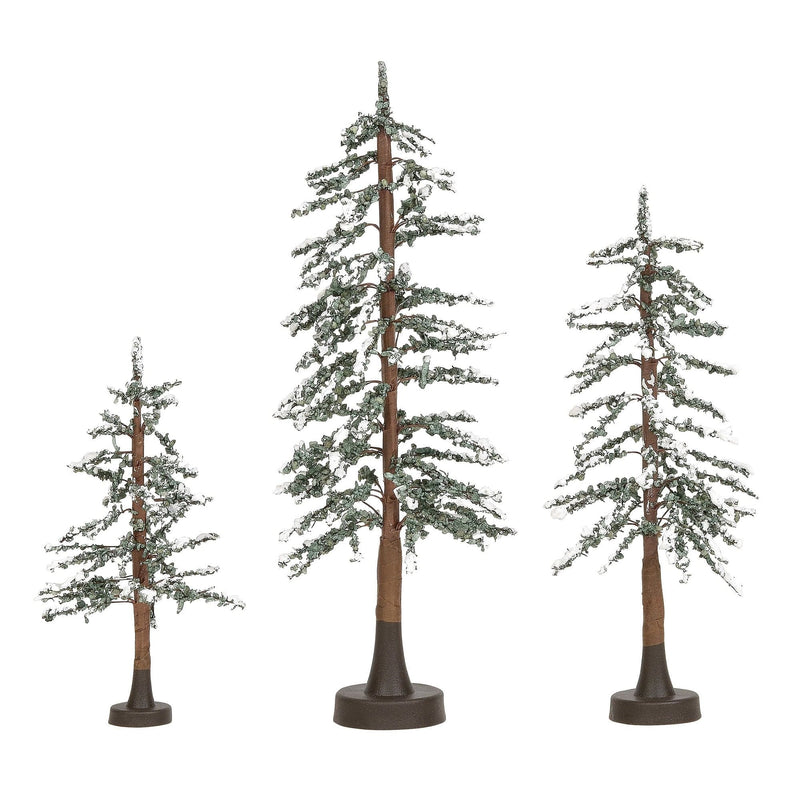 Snowy Lodge Pines Set of 3 - Shelburne Country Store