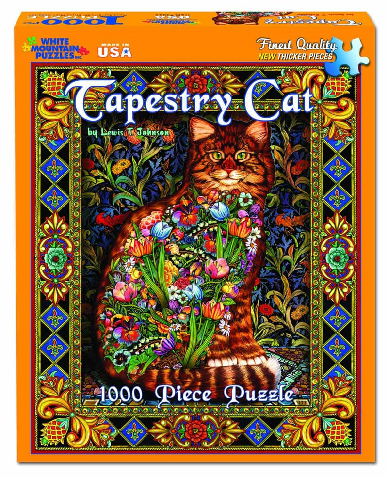 Tapestry Cat - 1000 Piece Jigsaw Puzzle - Shelburne Country Store