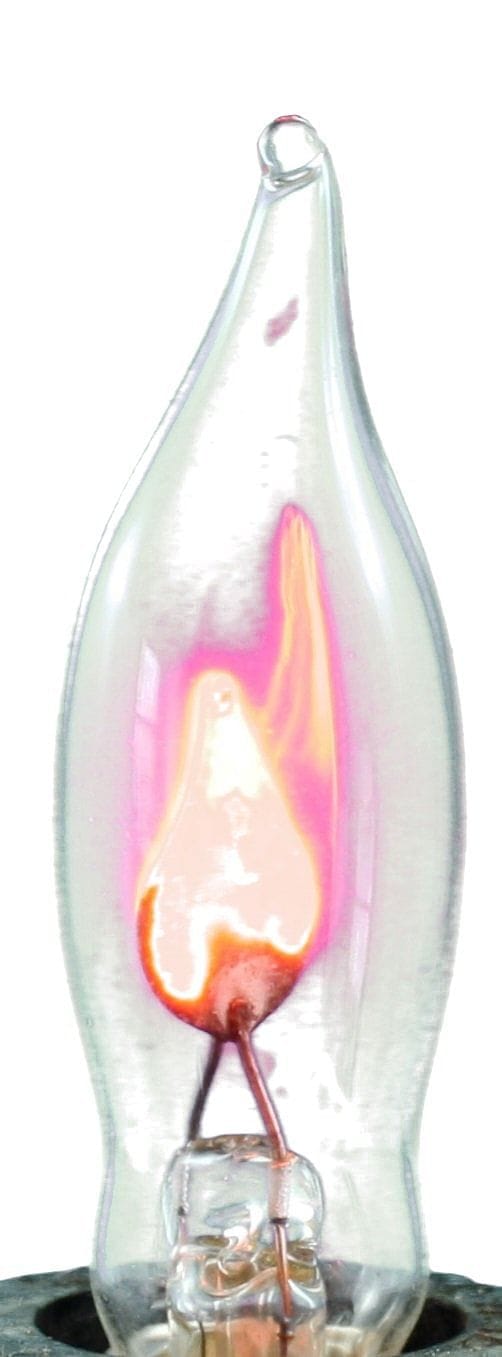 Clear 3.5W Flicker / Flame Tip Candelabra Bulb - 2 pack - Shelburne Country Store
