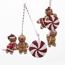Gingerbread Boy/Girl On Lollipop - Hanging - Shelburne Country Store