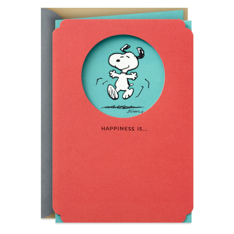 Peanuts Snoopy Road to Recovery Happy Dance Get Well Card - Shelburne Country Store