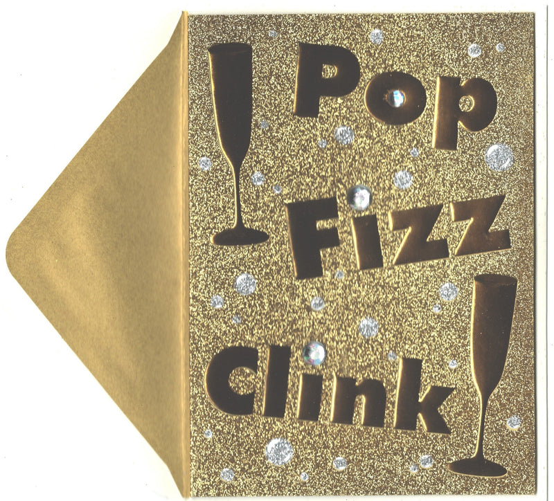 Pop Fizz Clink New Years Card - Shelburne Country Store
