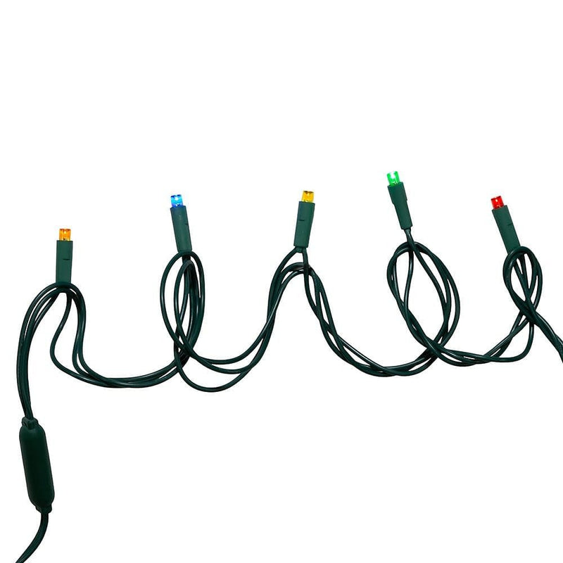 100-Light 5MM Multi-Color LED Green Wire Light Set - Shelburne Country Store