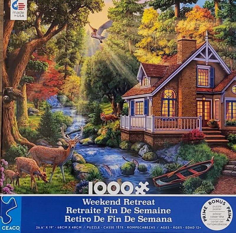 Weekend Retreat Cottage 1000 Piece Puzzle - Shelburne Country Store