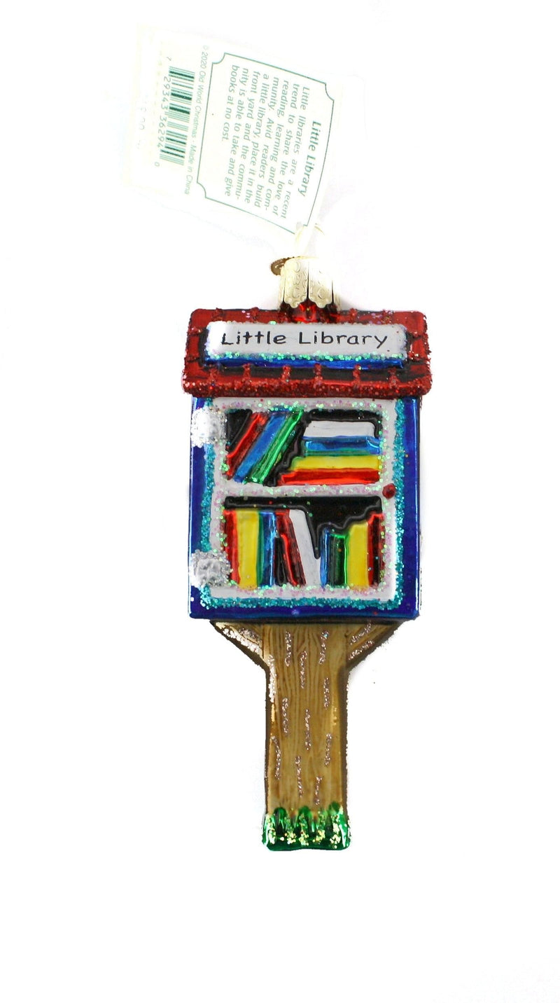 Little Library  Glass Ornament - Shelburne Country Store