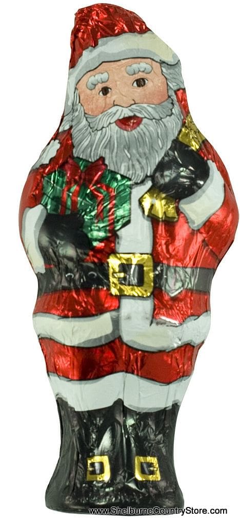 Hollow Foil Wrapped Santa - - Shelburne Country Store