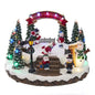 Battery-Operated LED Musical Snowman Ice Rink Table PieceLED Musical Snowman Ice Rink B/O - Shelburne Country Store