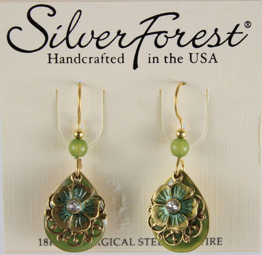 Tear With Flower Earring - Shelburne Country Store