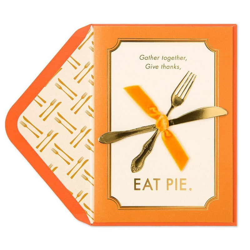 Eat Pie Thanksgiving Card - Shelburne Country Store