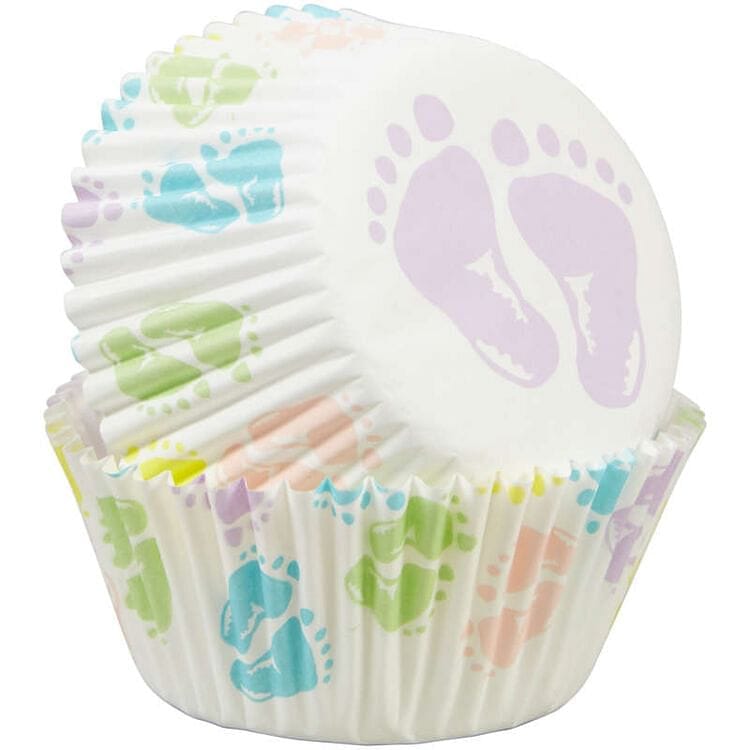 Baby Feet Cupcake Liners - 75 Count - Shelburne Country Store