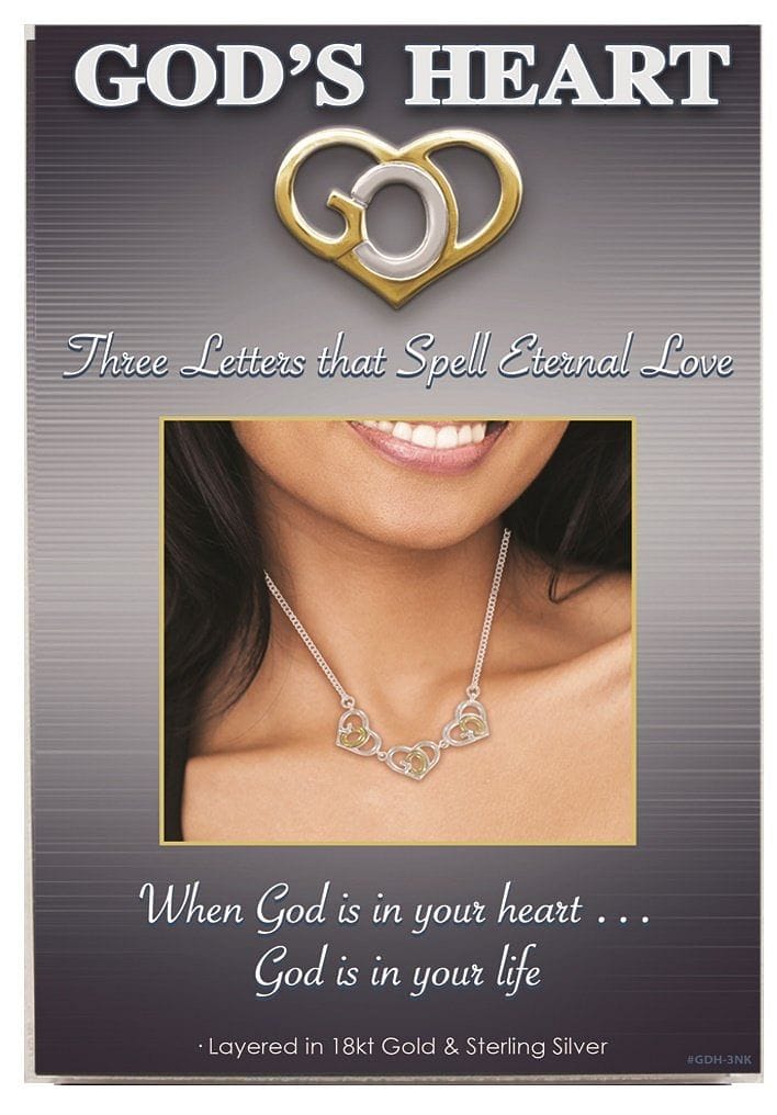 Gods Triple Heart Necklace - Shelburne Country Store