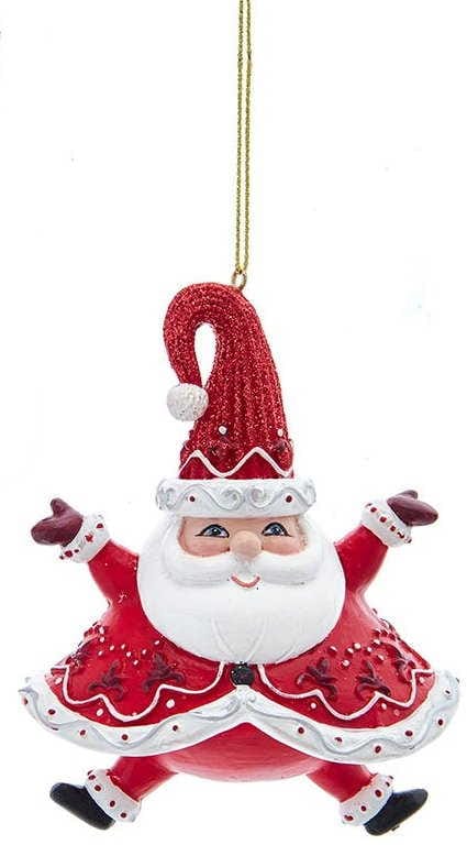 Red and White Ornament - Santa Claus - Shelburne Country Store