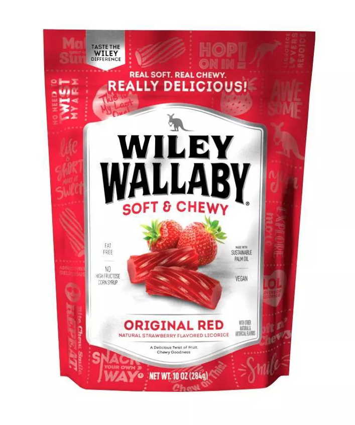 Wiley Wallaby Licorice - 10 Ounce - Red Strawbery - Shelburne Country Store