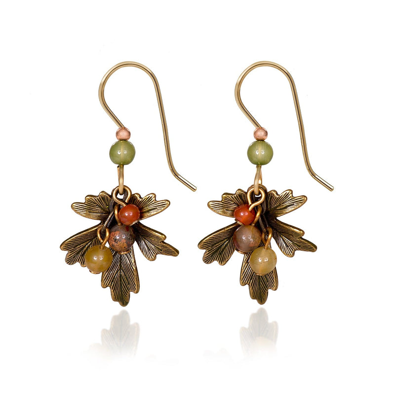 Leaf & Fall Bead Drop Earring - Shelburne Country Store
