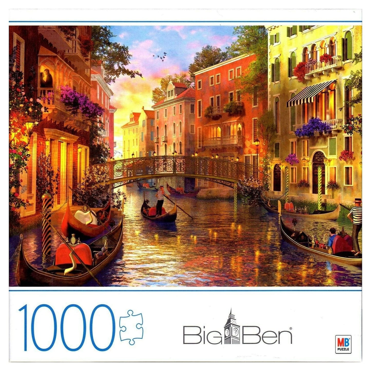 Big Ben 1000-Piece Jigsaw Puzzle - Sunset in Venice - Shelburne Country Store