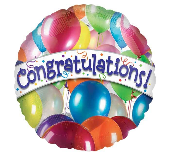 18" Congratulations Balloon - Shelburne Country Store