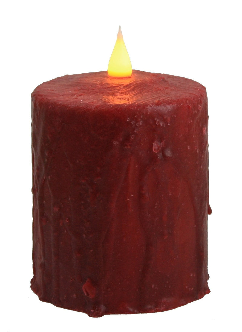 One Wick Waxed LED Candle - - Shelburne Country Store