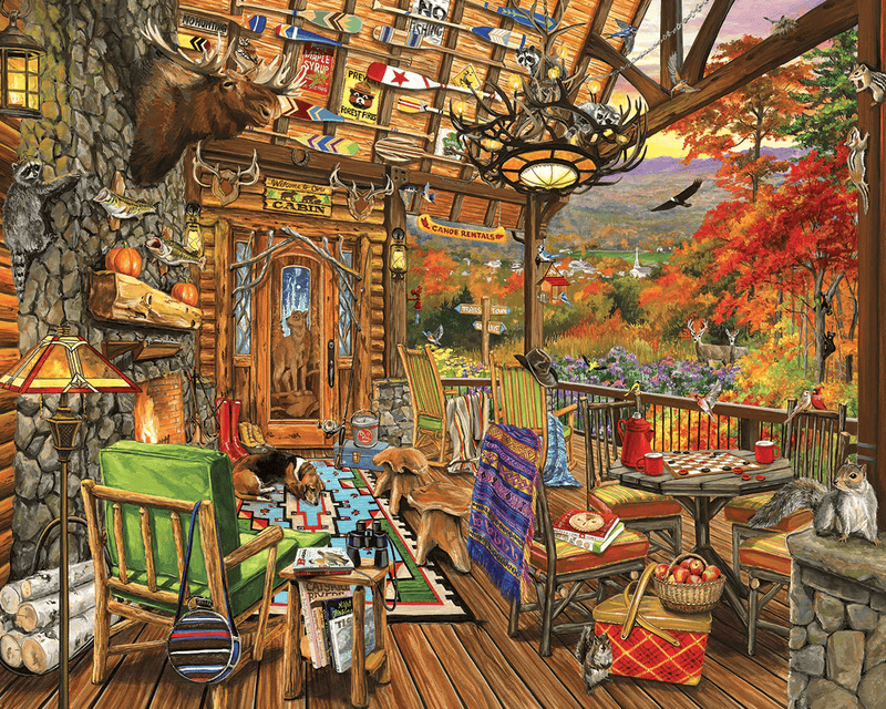 Autumn Porch - 1000 Piece Puzzle - Shelburne Country Store