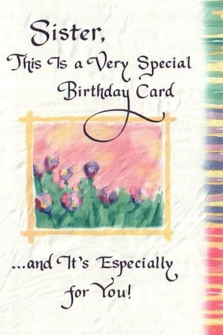 Sister This Is A Very Special Birthday    - Card - Shelburne Country Store
