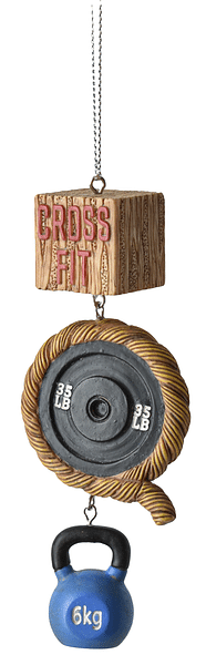 Cross Fit Resin Ornament - Shelburne Country Store