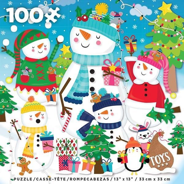 Merry and Bright Holiday Puzzle 100 Piece - Shelburne Country Store