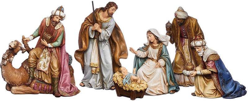 6 Piece 8.5 inch Full Color Nativity Set - Shelburne Country Store