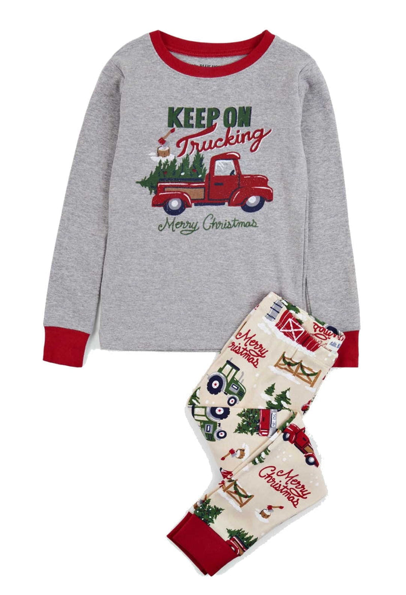 LBH Kids Applique PJ Set - Keep on Trucking - - Shelburne Country Store