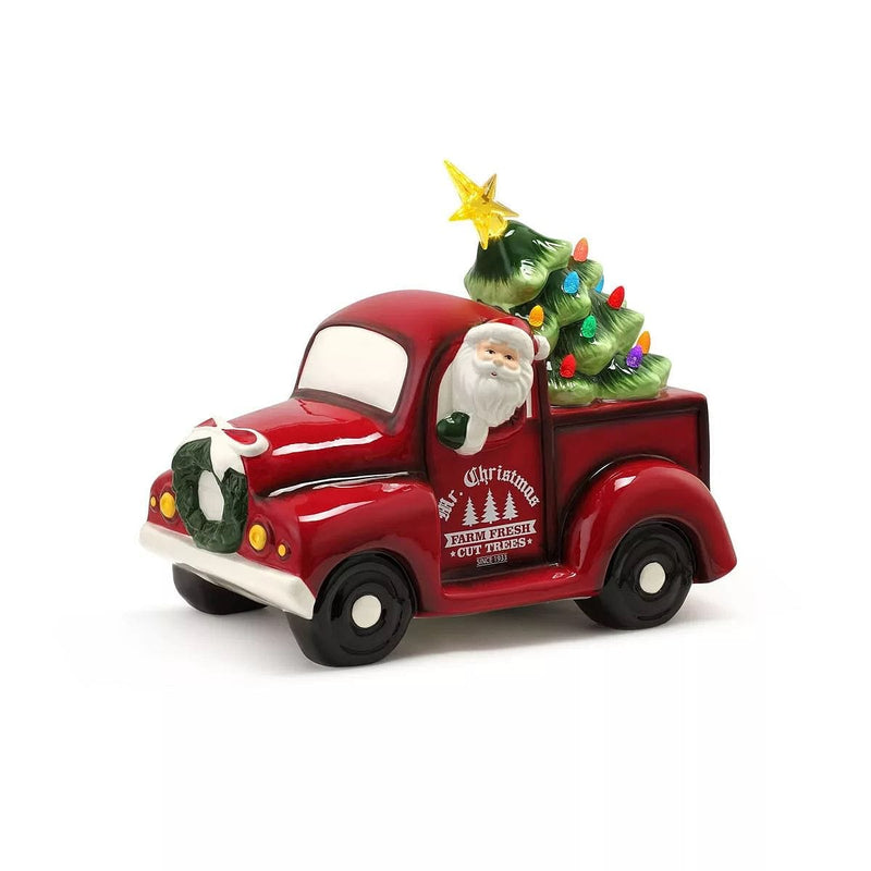 Mr. Christmas Lit Ceramic Truck with Tree - Shelburne Country Store