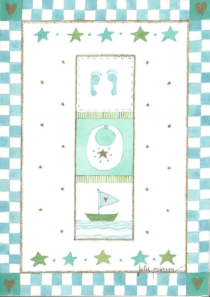 Coastal Blue New Baby Card - Shelburne Country Store