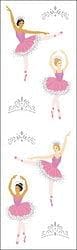 Ballerinas Ballet Foil Accent Scrapbook Stickers - Shelburne Country Store