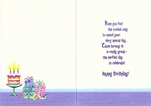 Happy 12th Birthday Cake Birthday Card - Shelburne Country Store