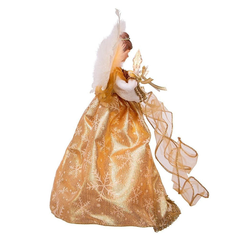 Gold Angel Lighted Treetop - 12 inch - Shelburne Country Store