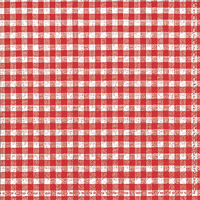Vichy Bavaria Red Cocktail Napkin - Shelburne Country Store