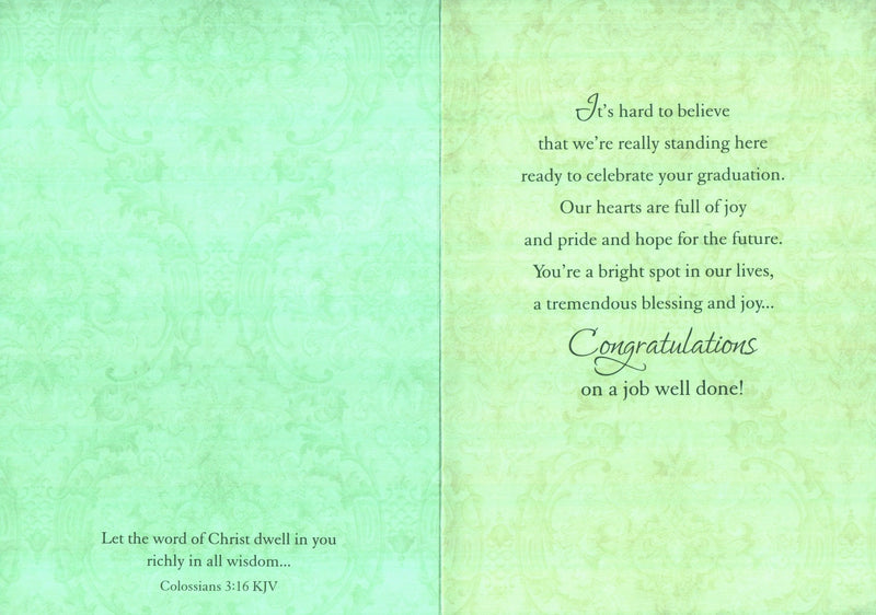 Graduation Card - Colossians 3:16 - Shelburne Country Store
