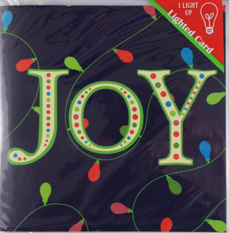Joy Light up Card - Shelburne Country Store