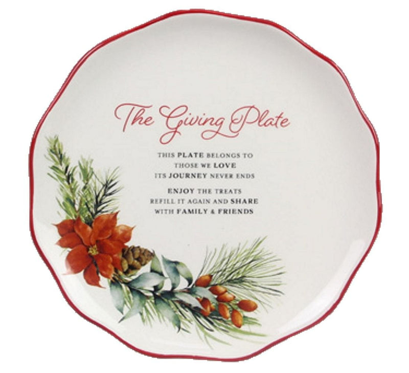 Ceramic Christmas Giving Plate - Shelburne Country Store