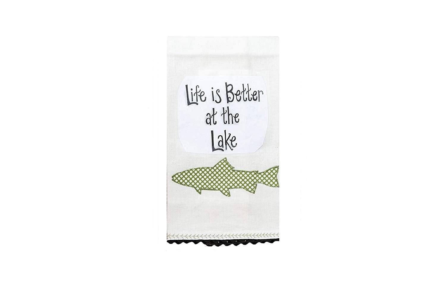Life is Better at the Lake Tea Towel - Shelburne Country Store