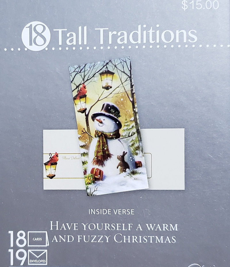 Tall Traditions 18 Card Set - Snowman and Friends - Shelburne Country Store