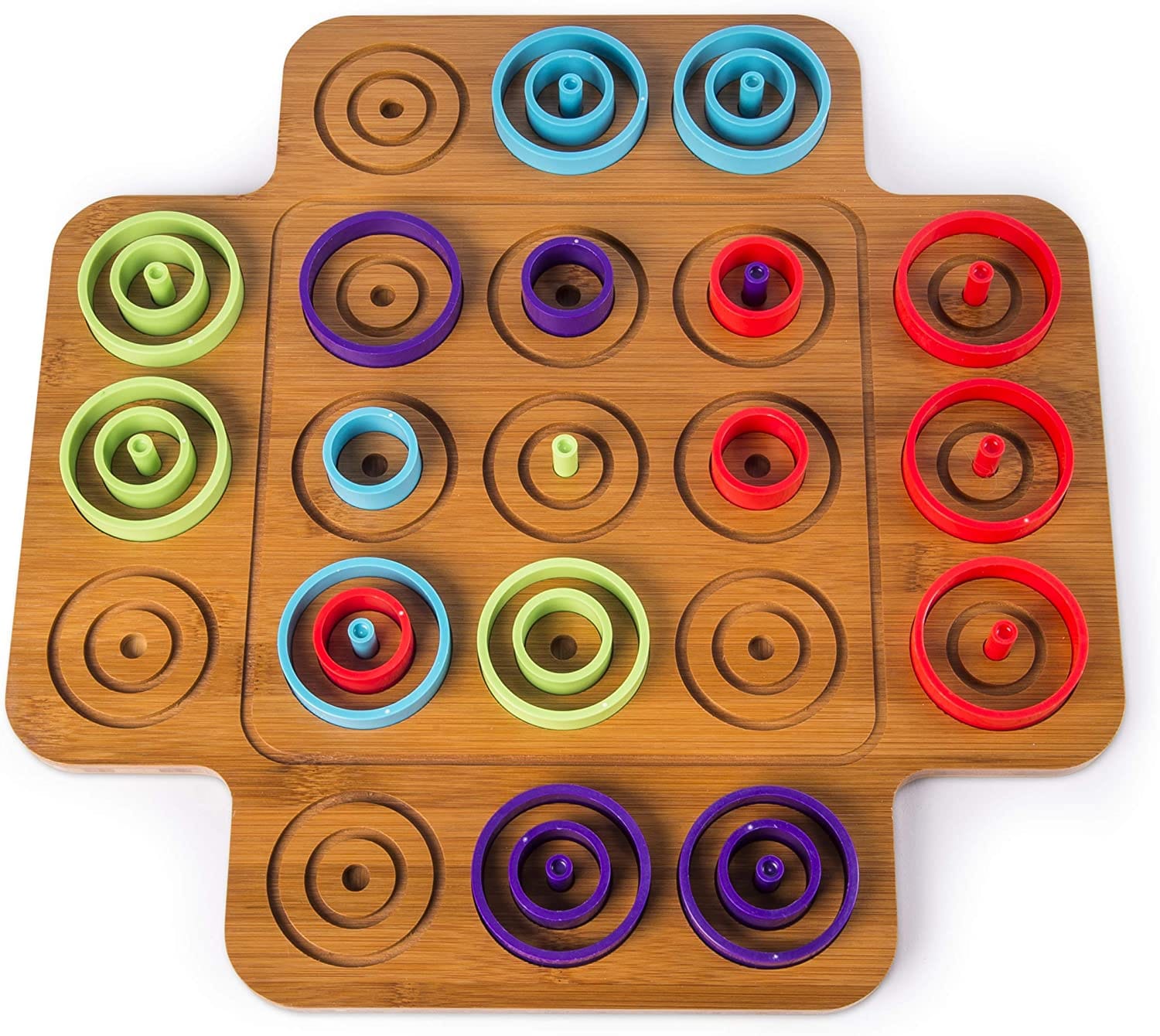 Otrio Deluxe - Wood Strategy-Based Board Game - Shelburne Country Store