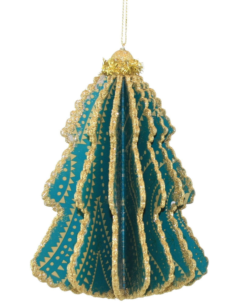 Bohemian Printed Paper Tree Ornament - Shelburne Country Store