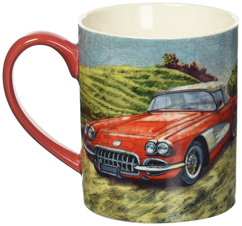 Vintage Car Mug By Tim Coffey
