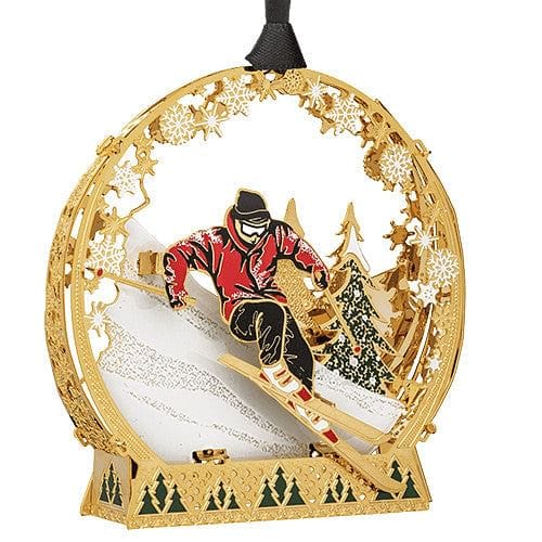 Downhill Skier 3D Ornament - Shelburne Country Store