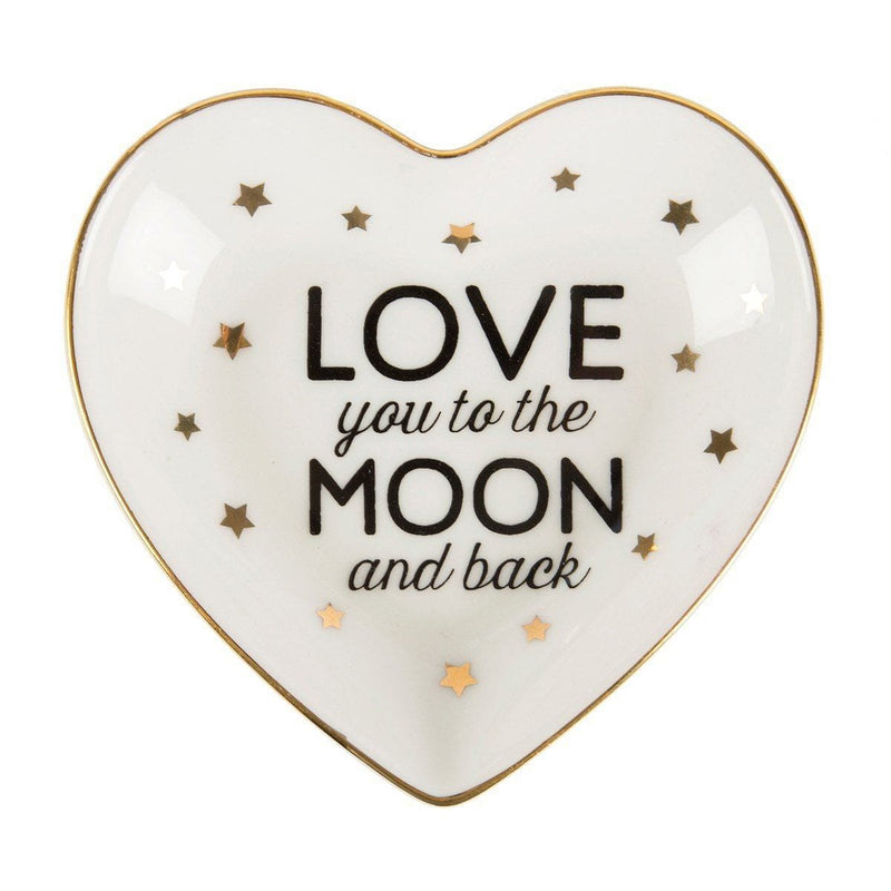 Love You To The Moon and Back Heart Jewelry Dish - Shelburne Country Store
