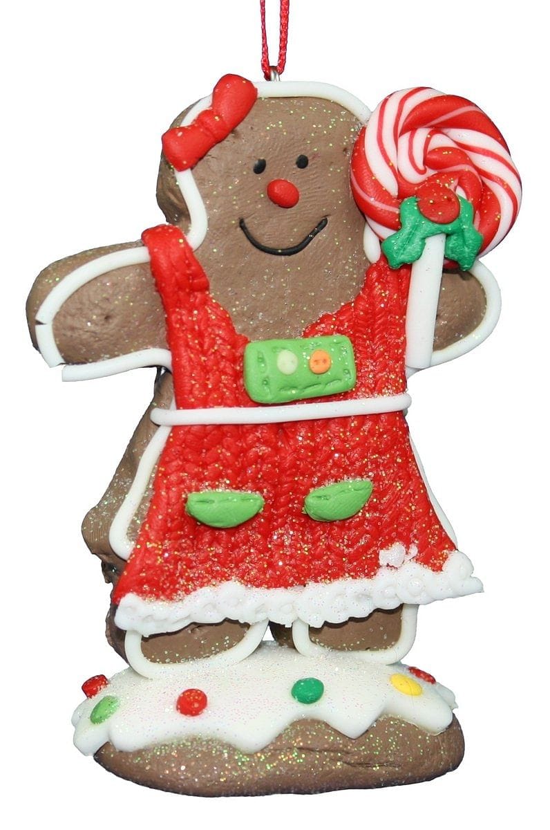 Gingerbread Man Cookie Ornament - Lollypop - Shelburne Country Store