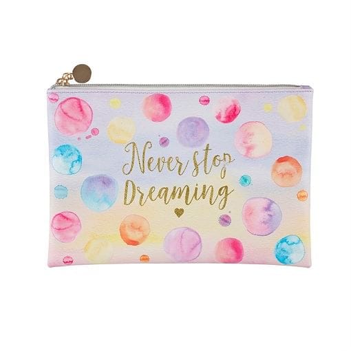 Never Stop Dreaming Paint Splash Travel Pouch - Shelburne Country Store