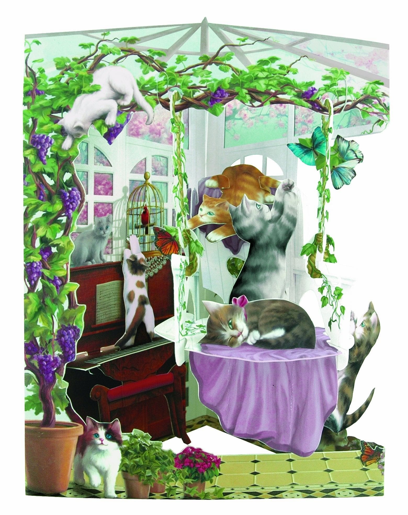 Cats Playing - Swing Card - Shelburne Country Store
